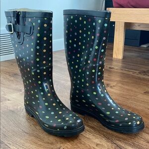 Polka Dot Rain Boots